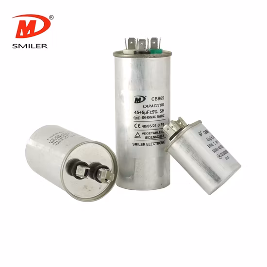 Cbb65 a Sh 450V 50UF 55UF 60UF AC Motor Start Air Conditioner Capacitor